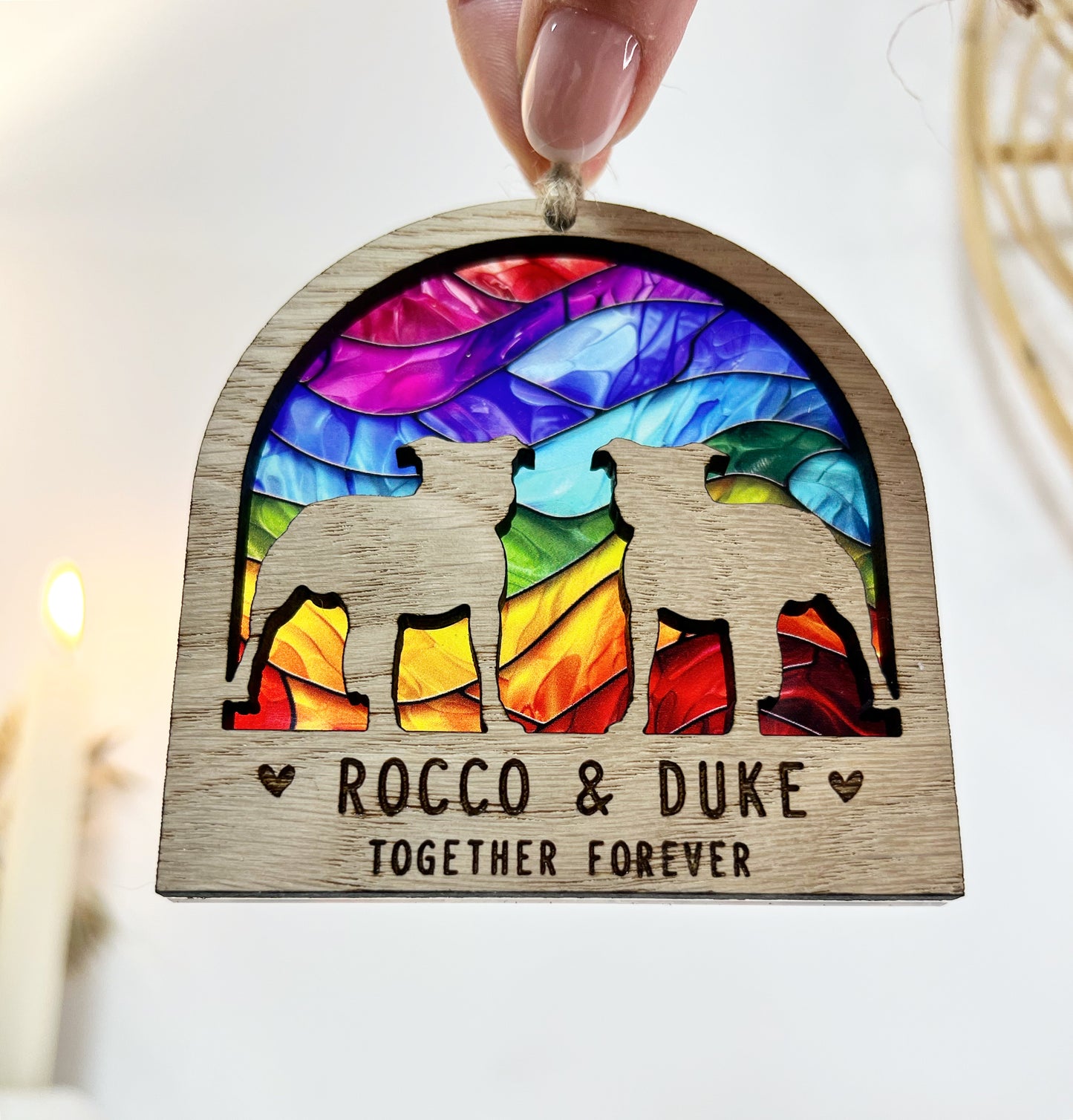 2 Dogs Memorial Rainbow Bridge