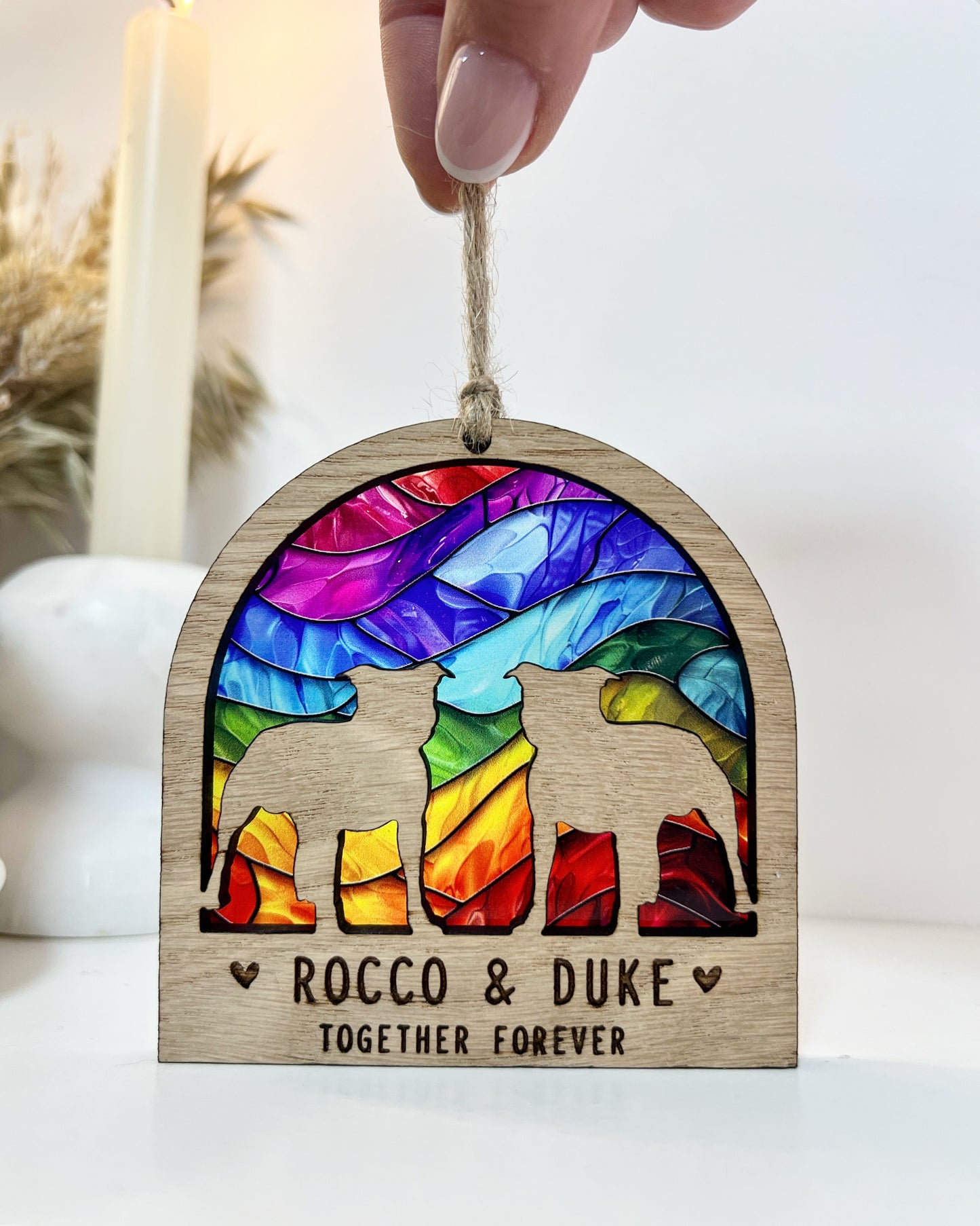 2 Dogs Memorial Rainbow Bridge