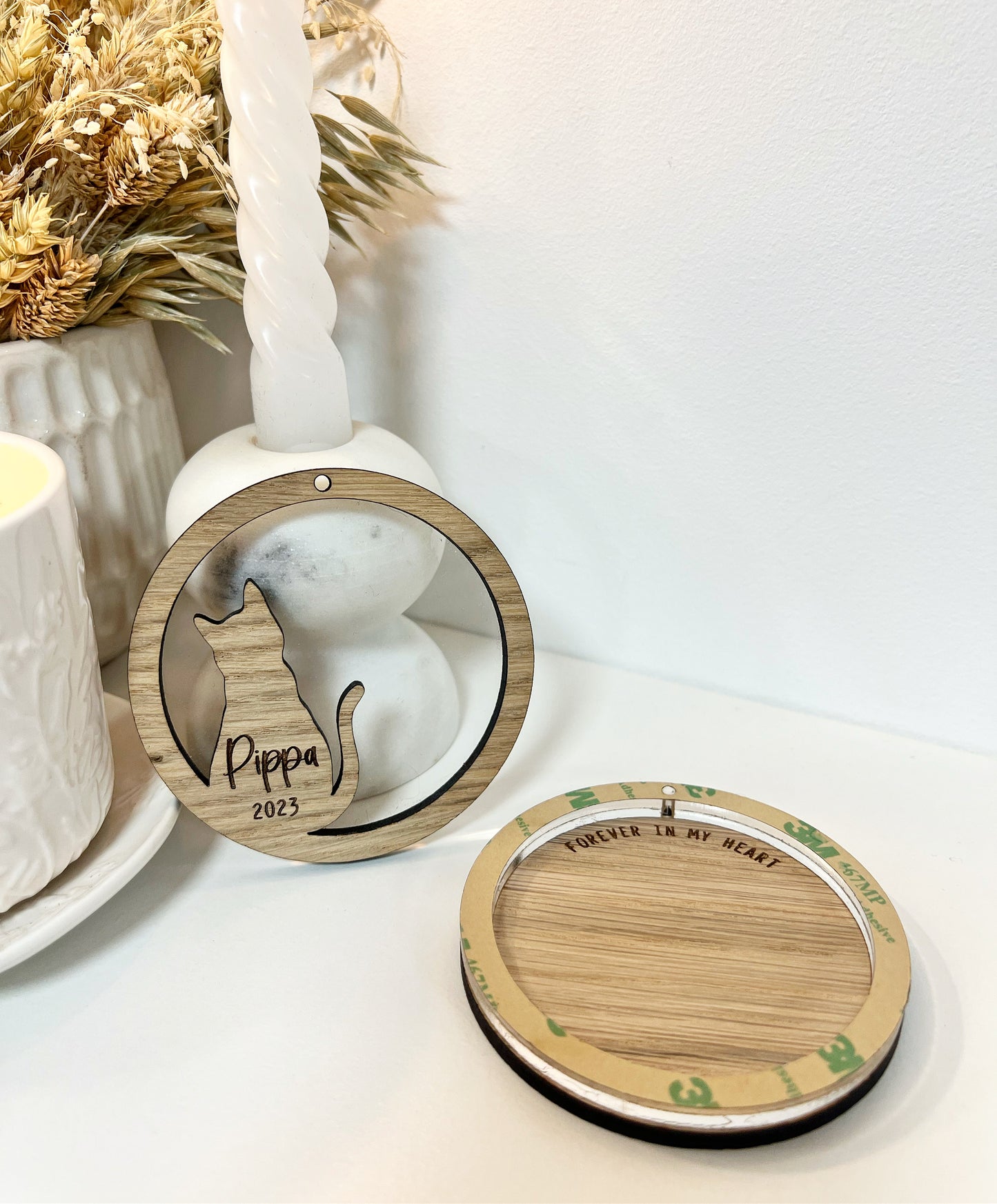 Cat Fur / Ashes Memorial Ornament