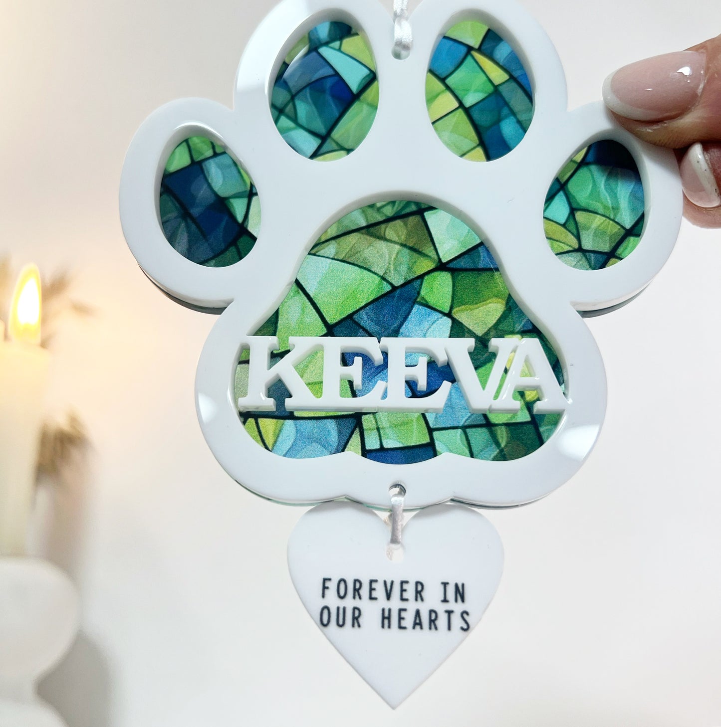 Outdoor Memorial Dog Paw