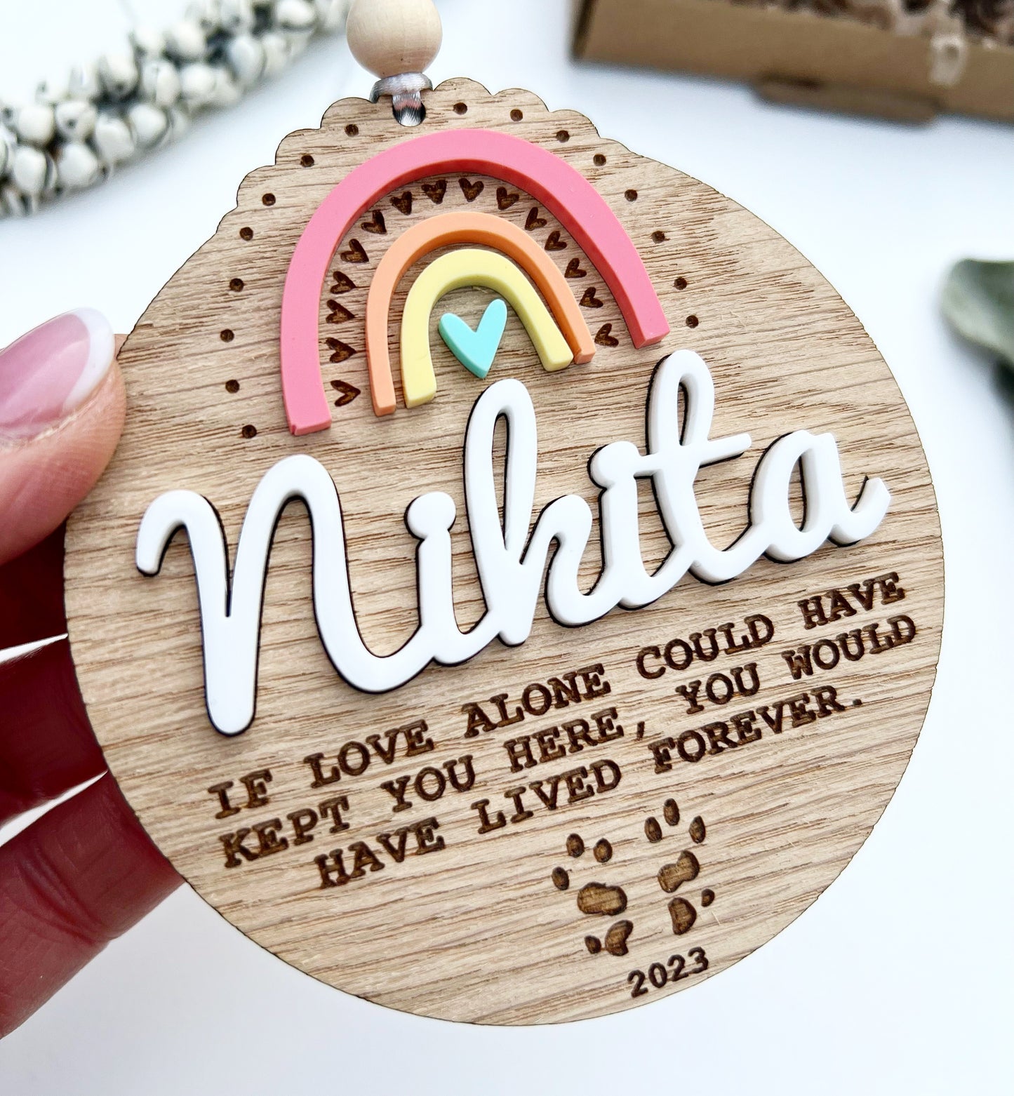 Oak Rainbow pet memorial