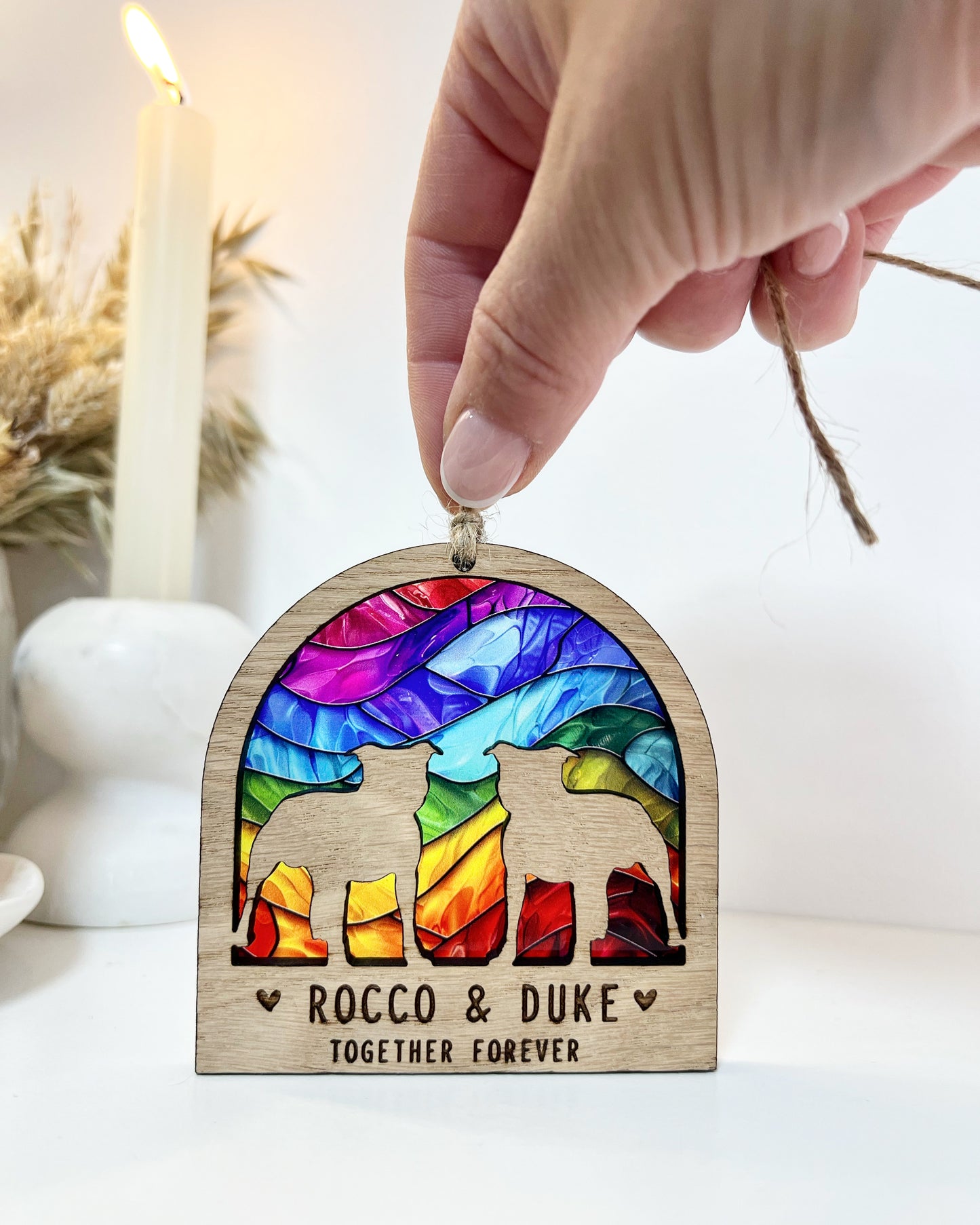 2 Dogs Memorial Rainbow Bridge