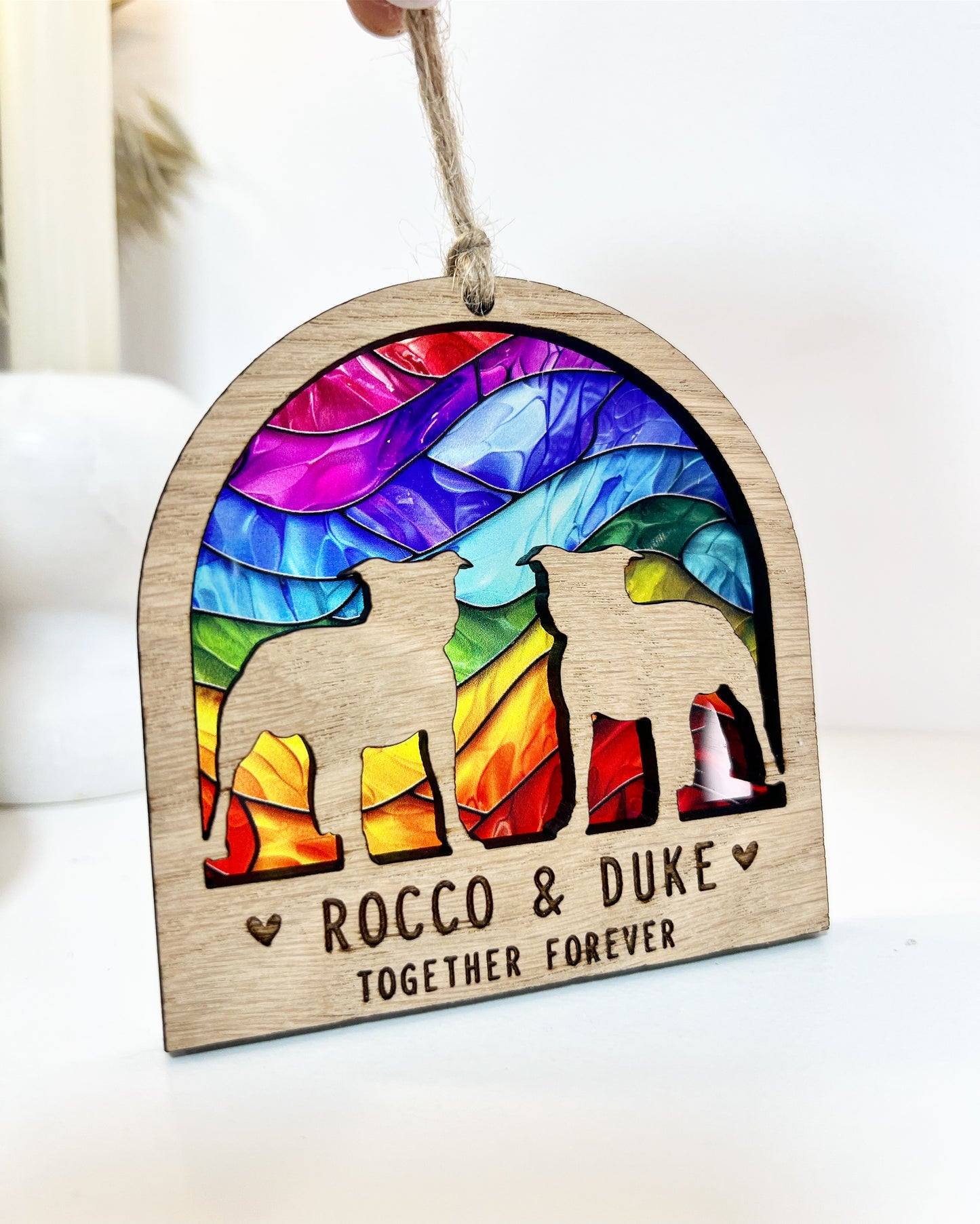 2 Dogs Memorial Rainbow Bridge