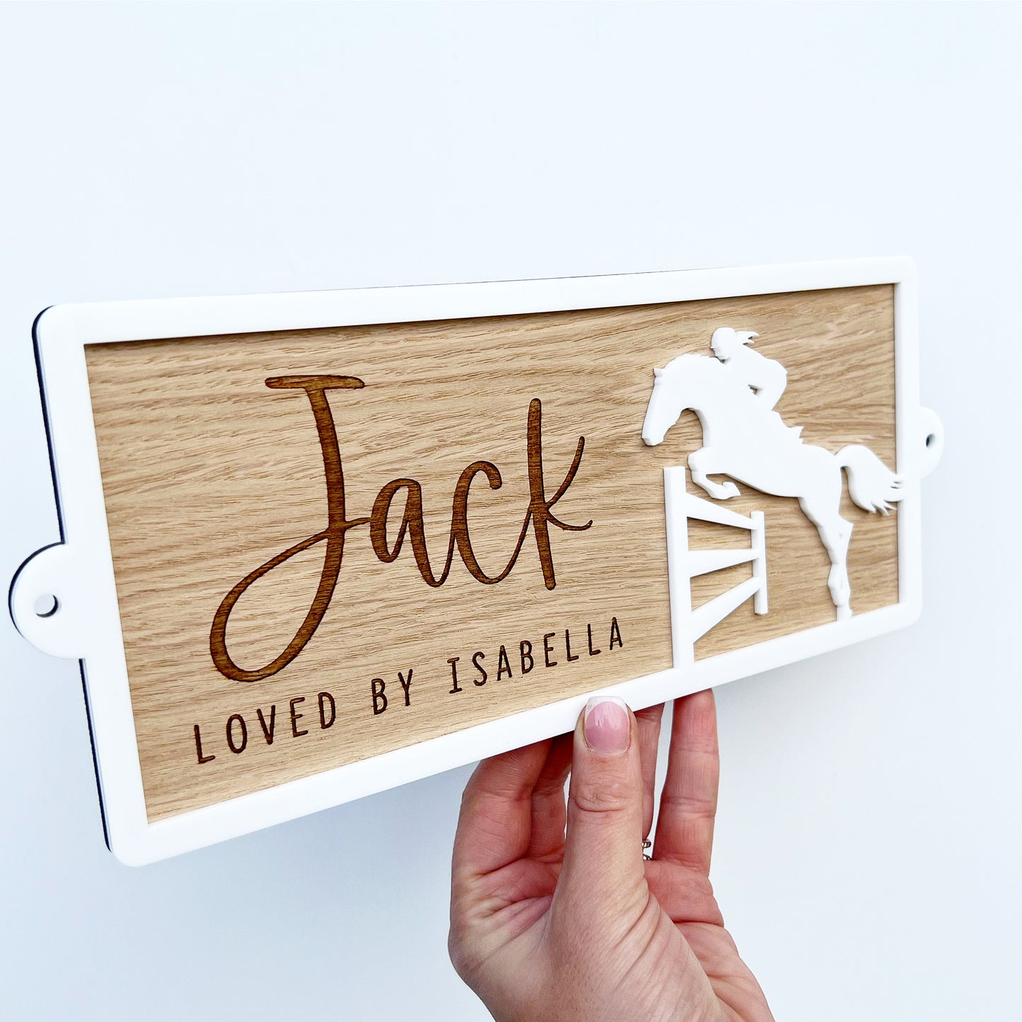 Horse Stable Name Sign Show Junping