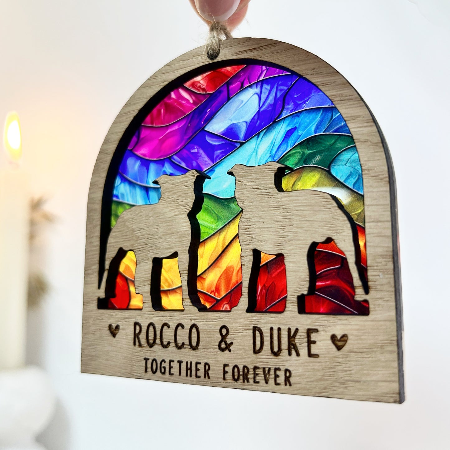 2 Dogs Memorial Rainbow Bridge