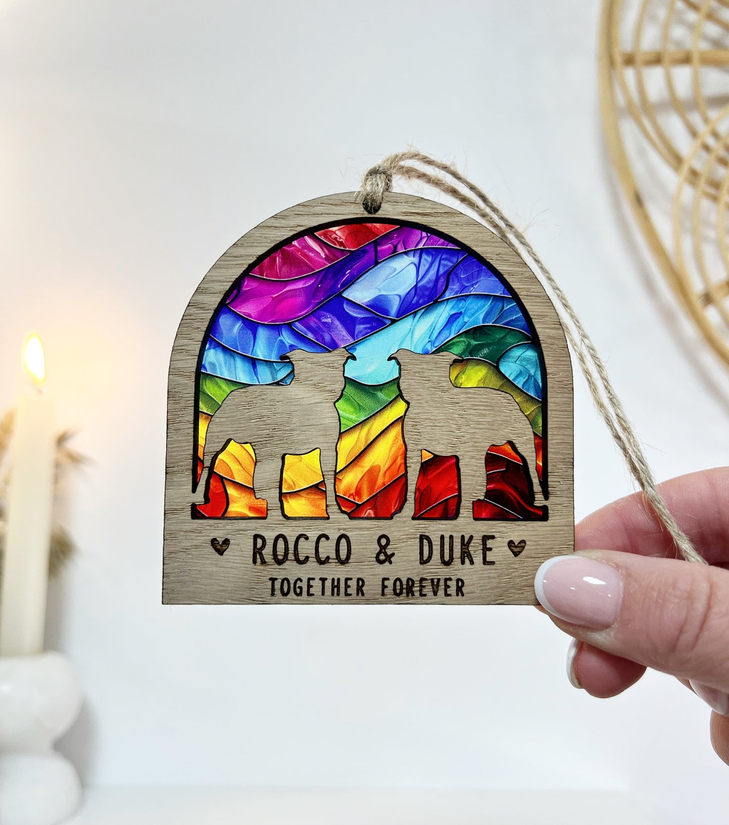 2 Dogs Memorial Rainbow Bridge