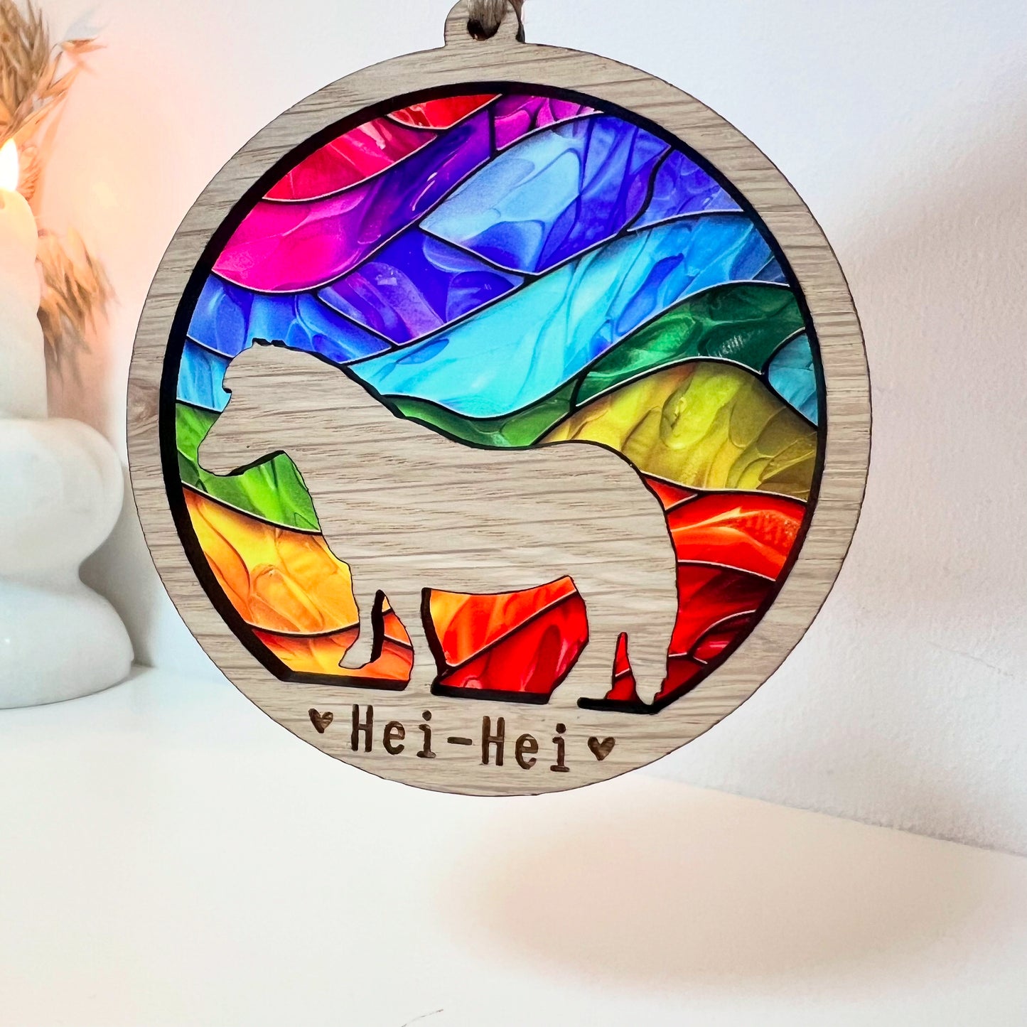 Shetland Pony Rainbow Ornament