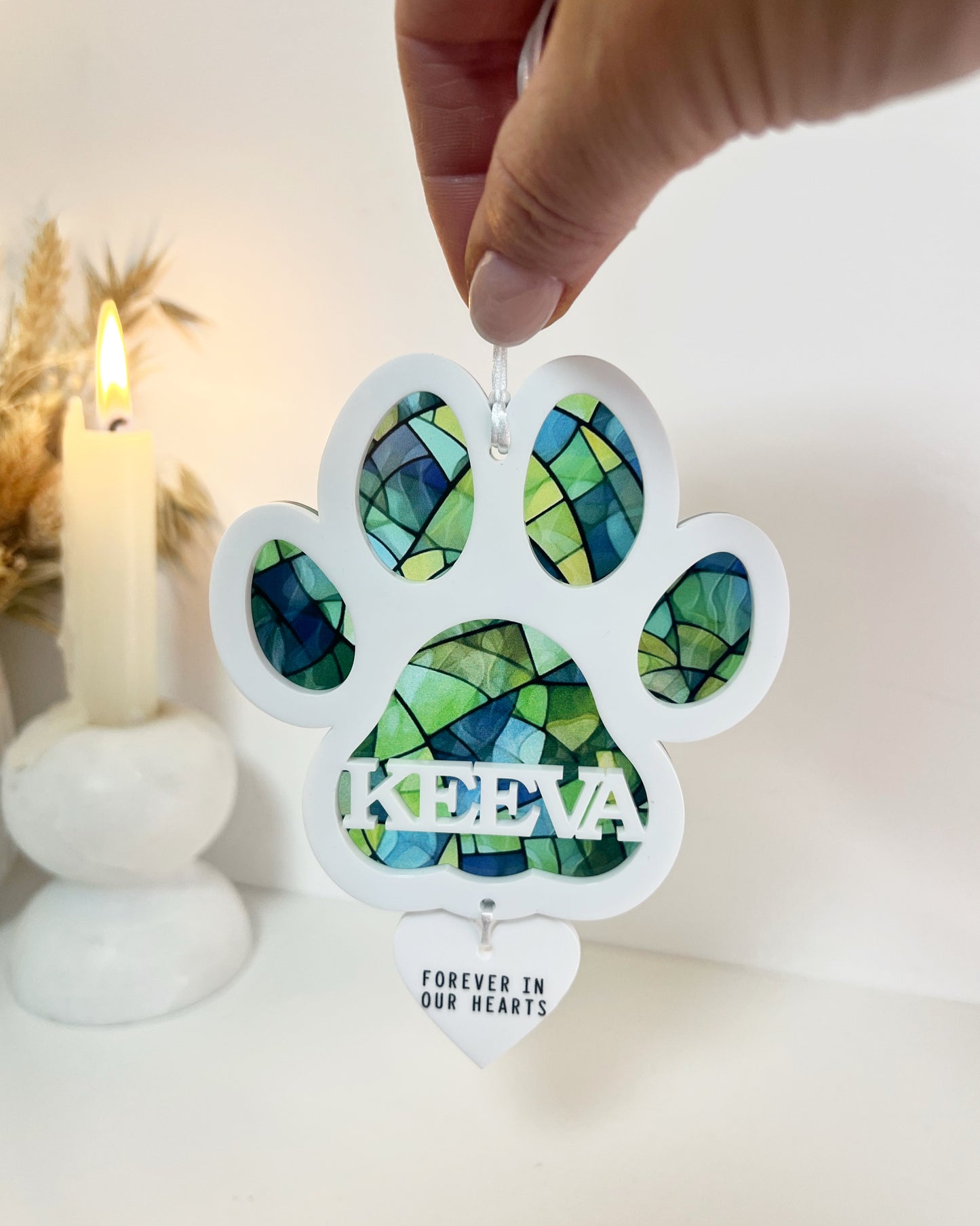 Outdoor Memorial Dog Paw