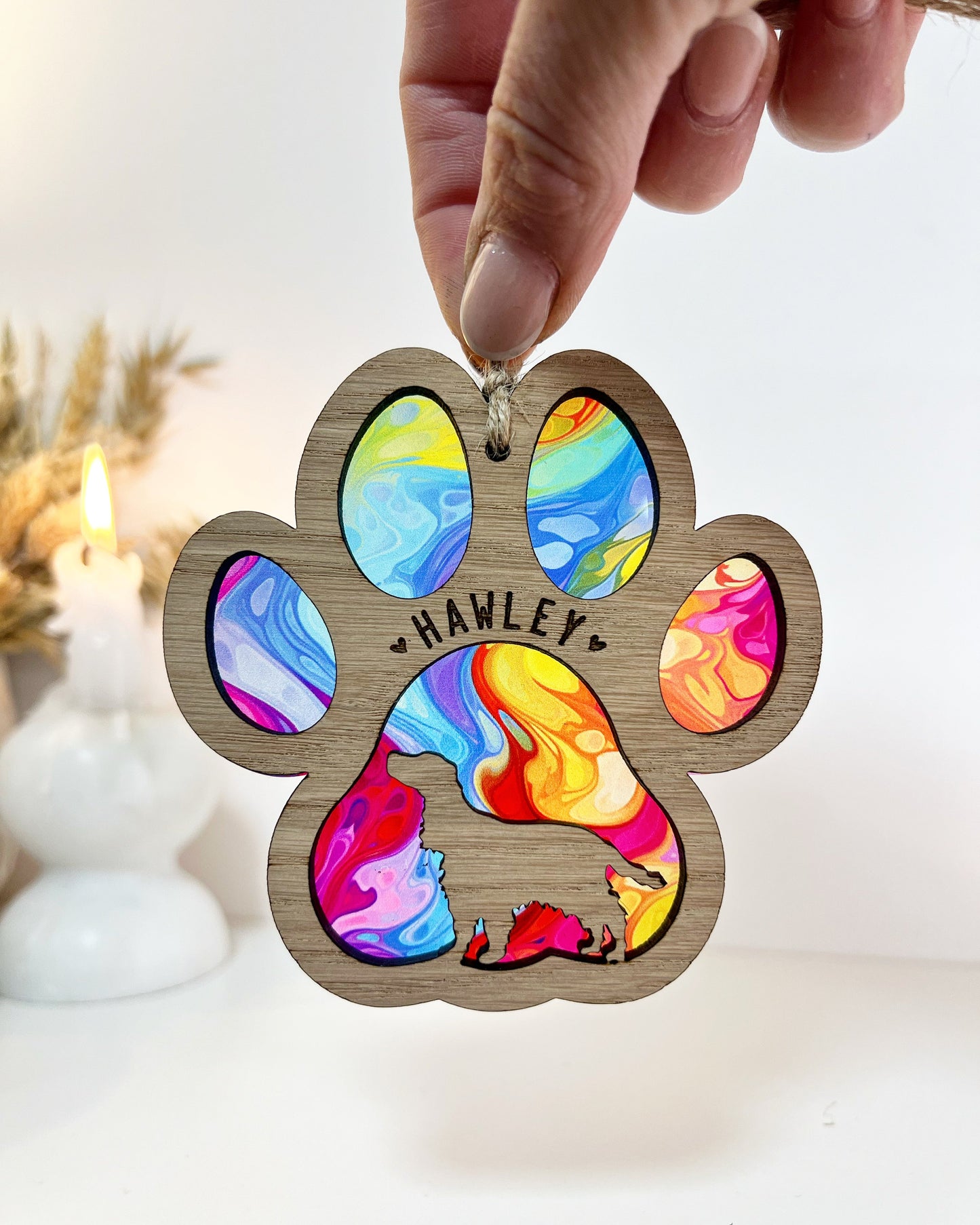 Marble Rainbow Paw Dog Breed