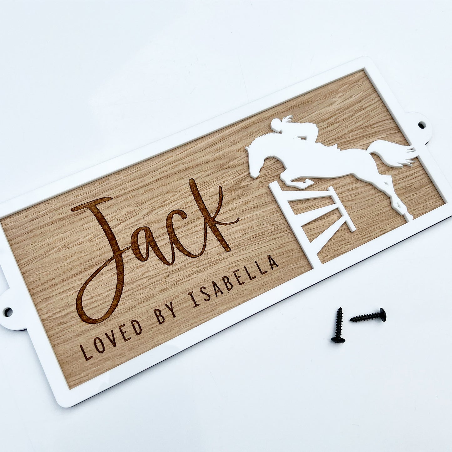 Horse Stable Name Sign Show Junping