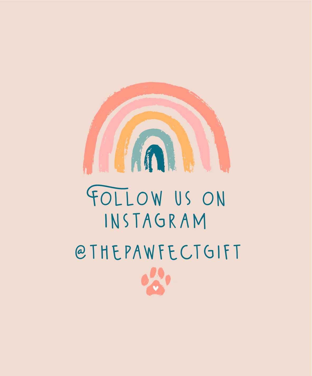 Paw ornament - Our love will find you