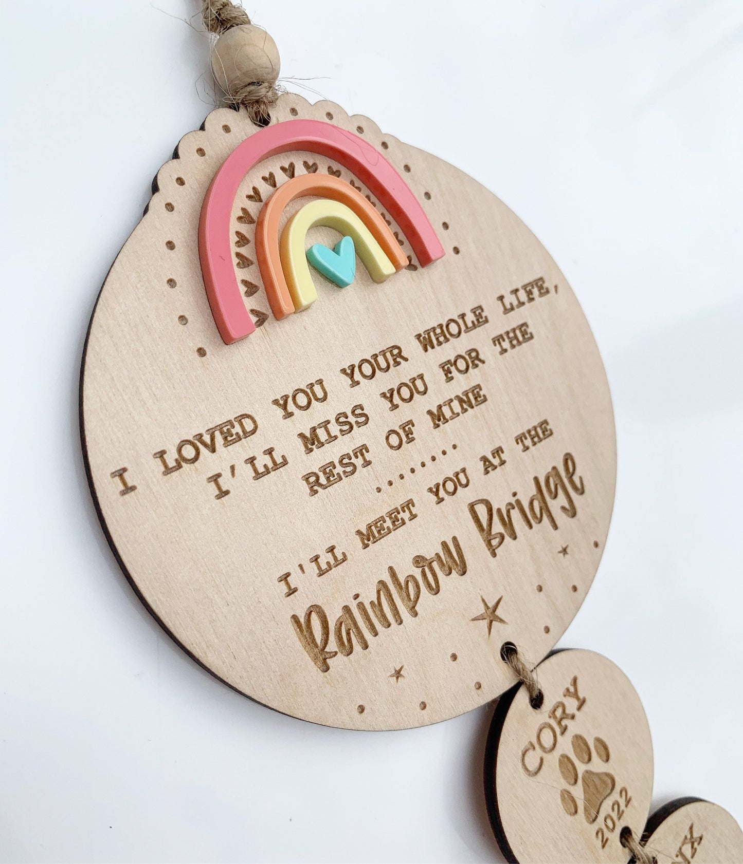 Rainbow bridge, dog memorial gift, cat memorial gift, pet memorial gift, dog remembrance gift, pet loss gift, pet sympathy gift, pet loss