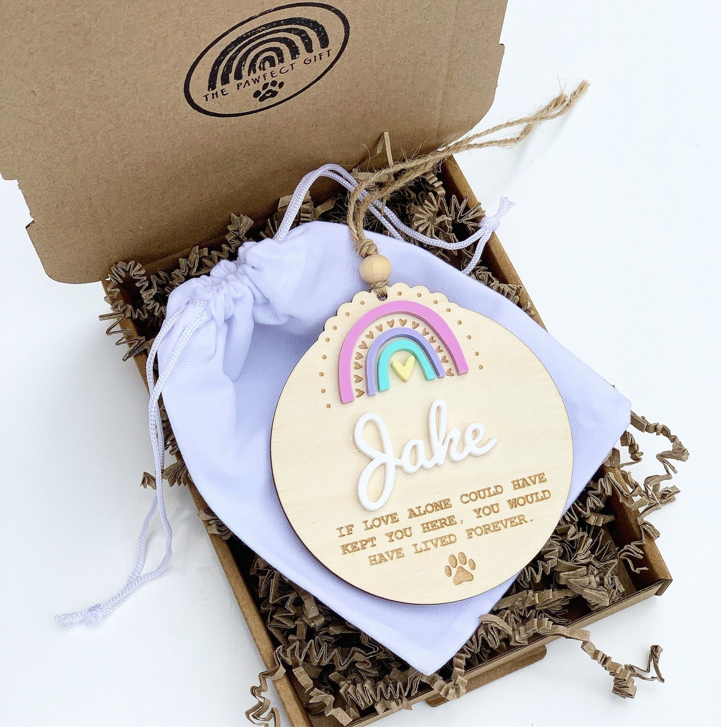 Rainbow bridge pet sympathy memorial keepsake, Memorial gift for cat loss gift, Memorial pet loss gift, Dog loss gift, Pet remembrance gift