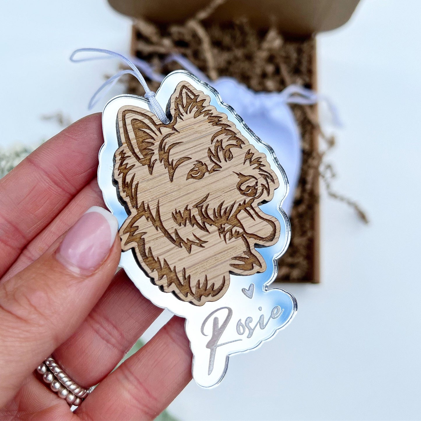 Westie dog ornament