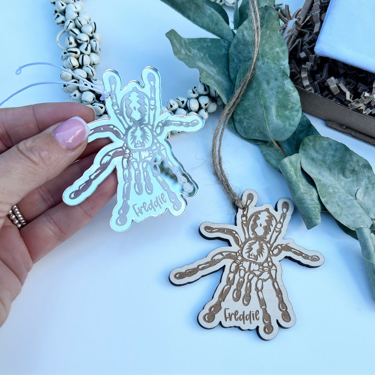 Personalised tarantula Christmas decoration, Custom tarantula Christmas ornament, Tarantula Christmas bauble, Tarantula lover gift, Spider