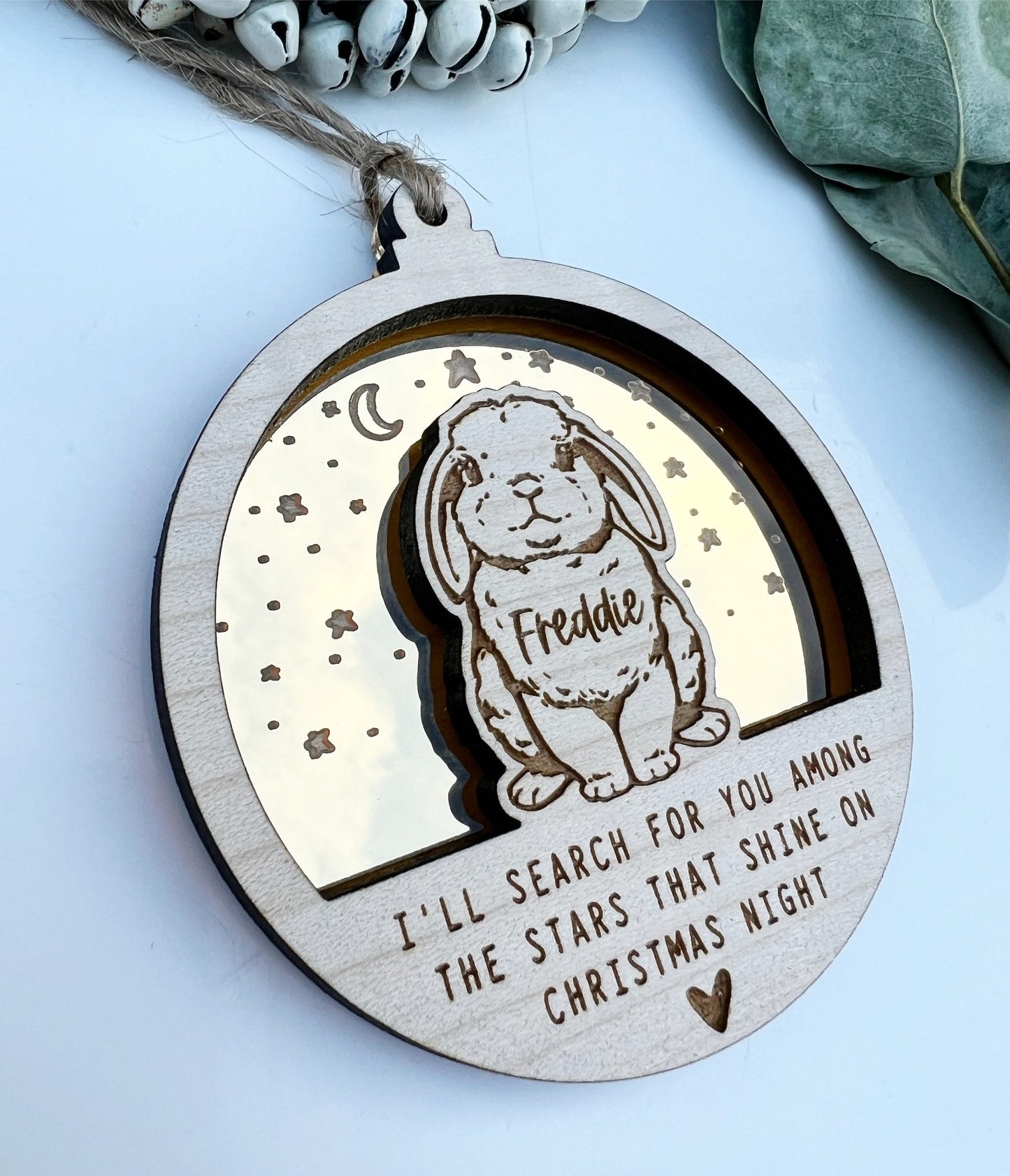 Bunny Christmas memorial