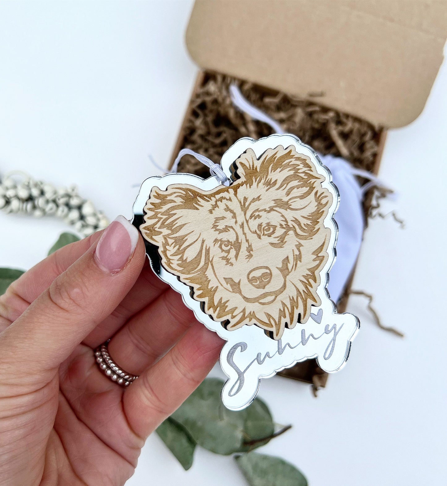 Australian shepherd dog ornament