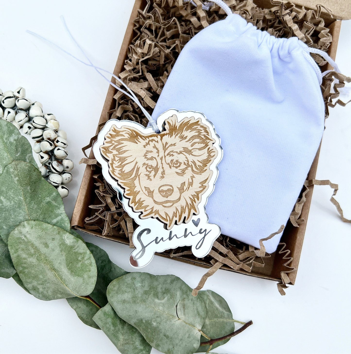 Australian shepherd dog ornament