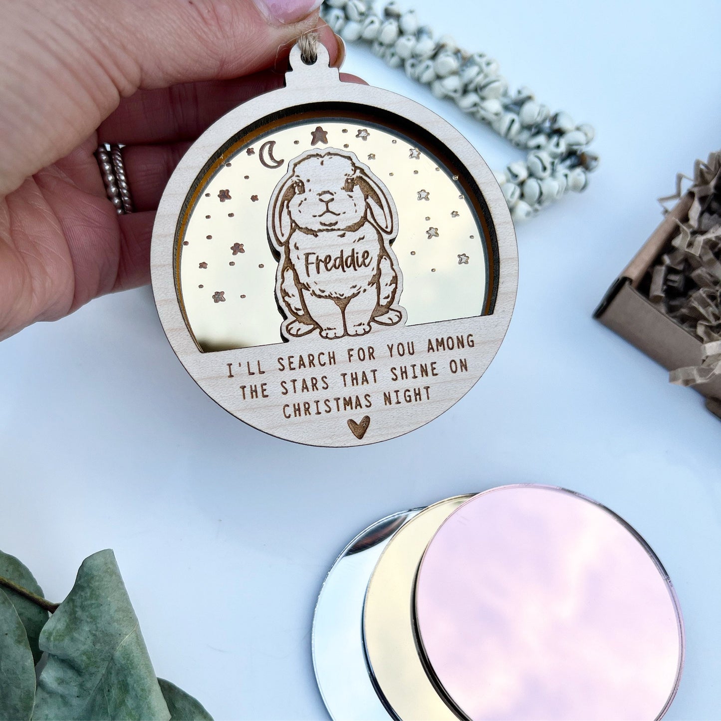 Bunny Christmas memorial