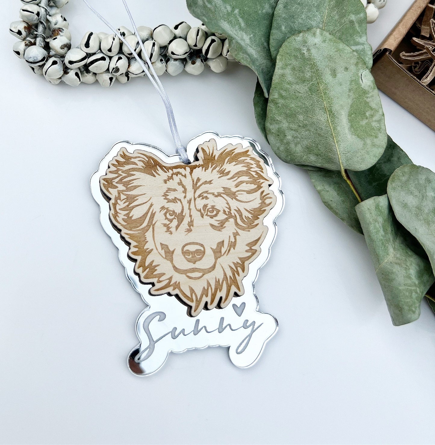 Australian shepherd dog ornament