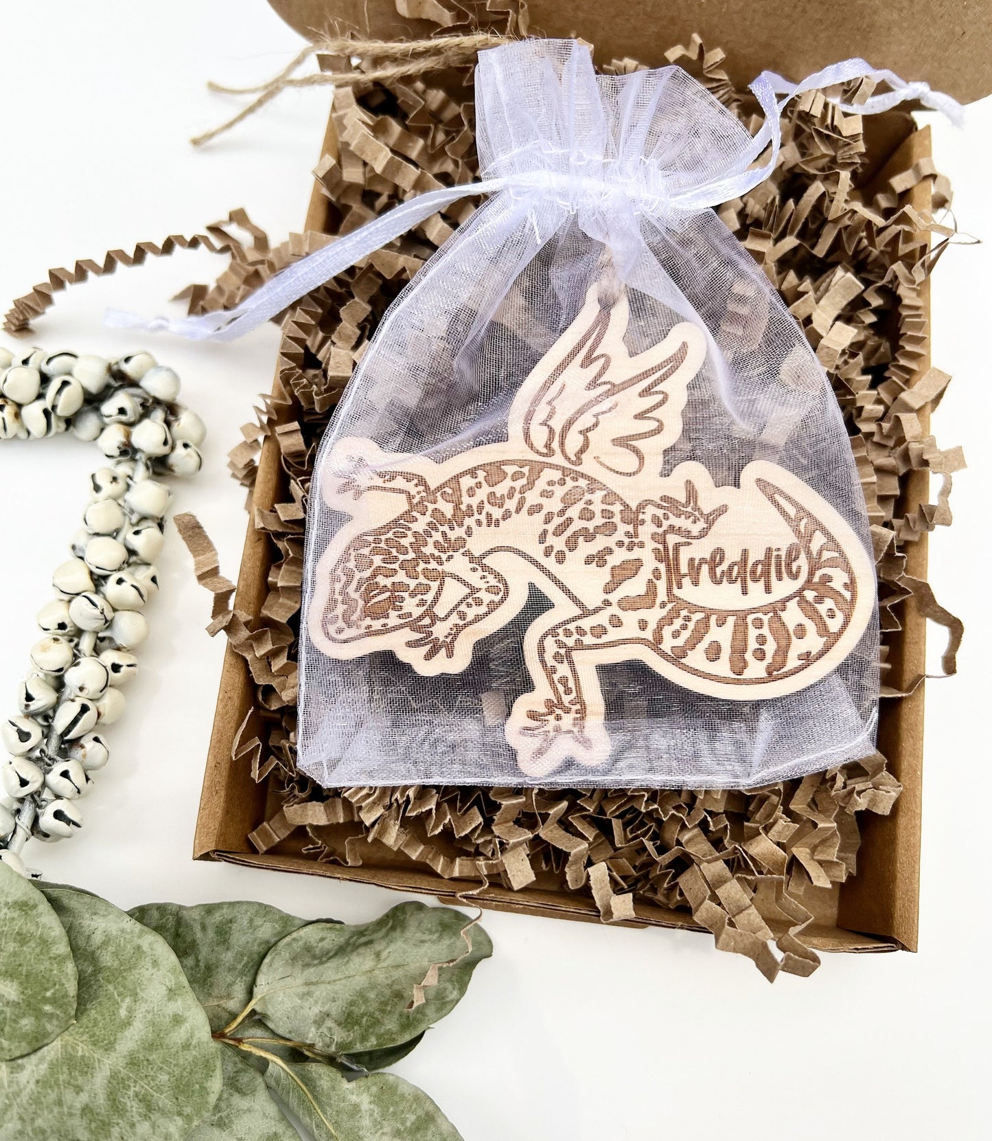Personalised memorial gecko with angel wings, Custom leopard gecko Memorial ornament, Leopard gecko gift, Reptile lover gift, Gecko keepsake
