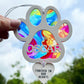 Outdoor Rainbow Marble Dog Paw