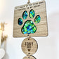 Green Stained Glass Dog Memorial