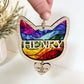 Rainbow Cat Head Stained Glass
