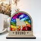 Freestanding Rainbow Dog Breed Stained Glass