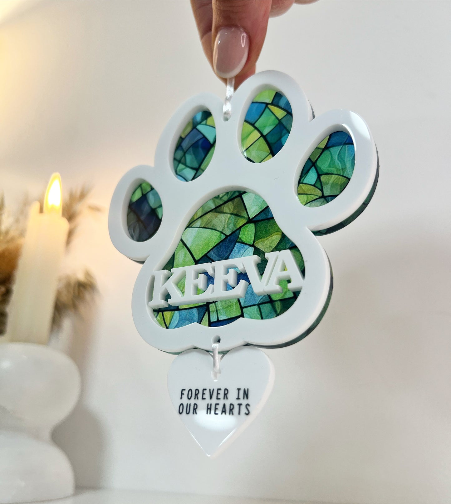 Outdoor Memorial Dog Paw