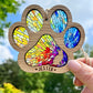 Yellow Cat Paw Stained Glass