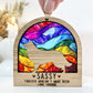 Dog Silhouette Rainbow Ornament