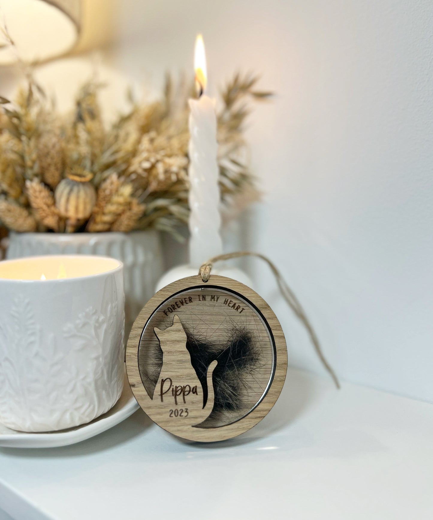 Cat Fur / Ashes Memorial Ornament