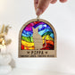 Cat Silhouette Rainbow Ornament