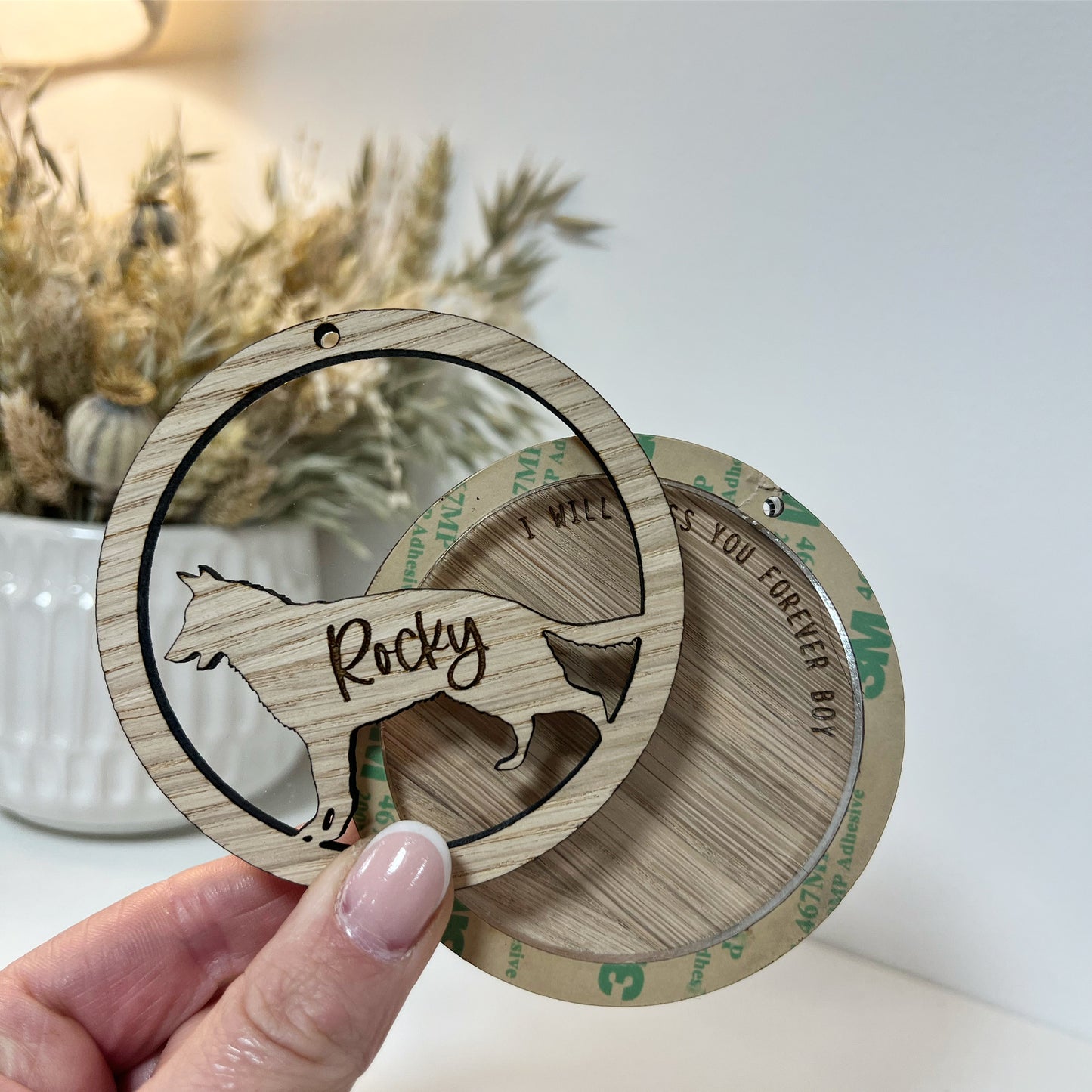 Dog Fur / Ashes Memorial Ornament