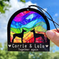 2 Dogs outdoor Silhouette Ornament