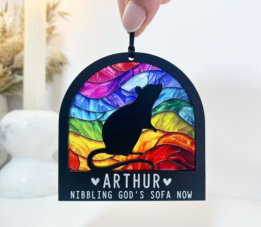 Black Rat Rainbow Bridge Ornament