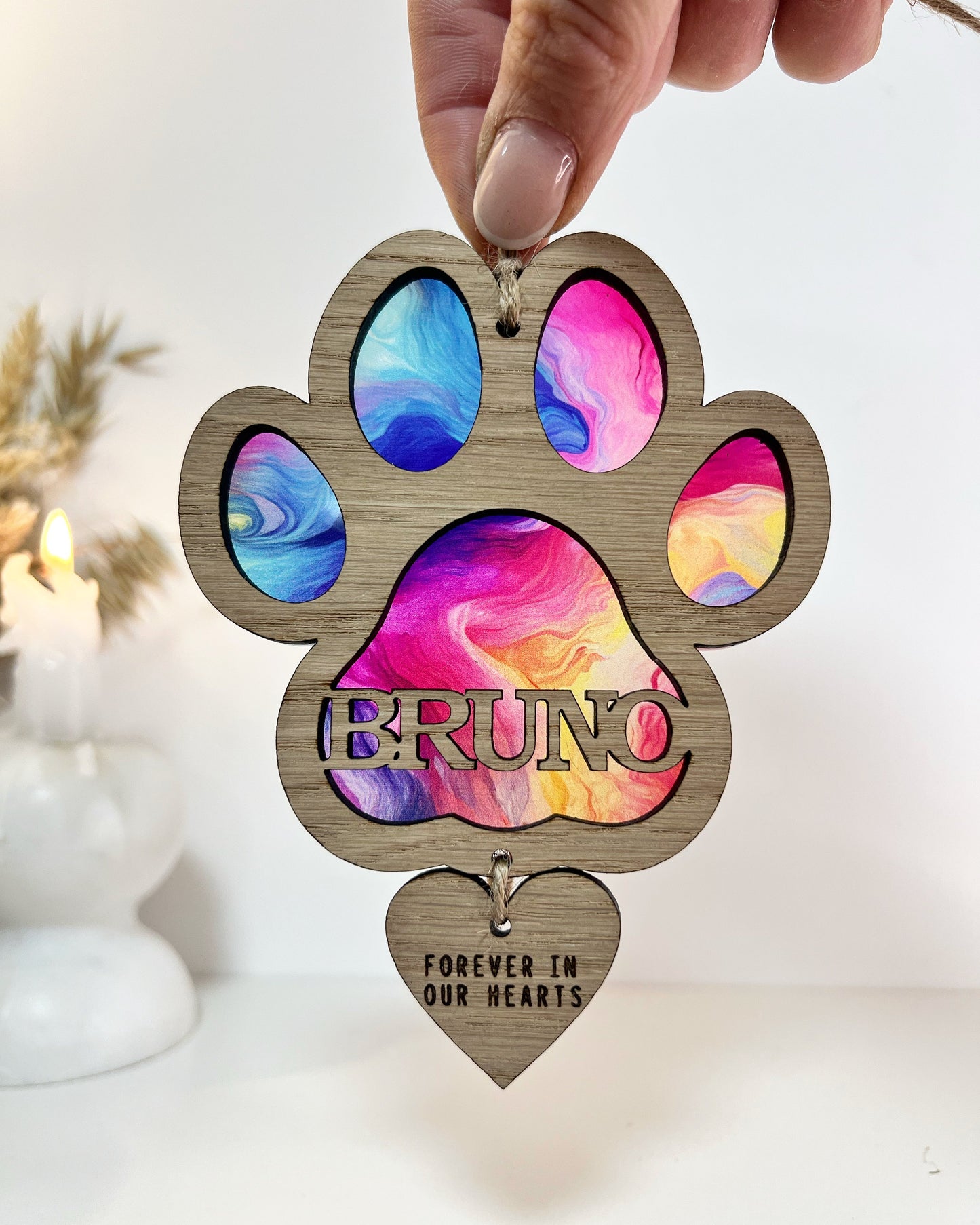 Customised Marble Dog Paw