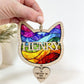 Rainbow Cat Head Stained Glass