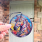 Horse stained glass ornament