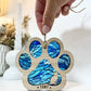 Marble Cat Paw Stained Glass