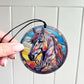 Horse stained glass ornament
