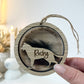 Dog Fur / Ashes Memorial Ornament
