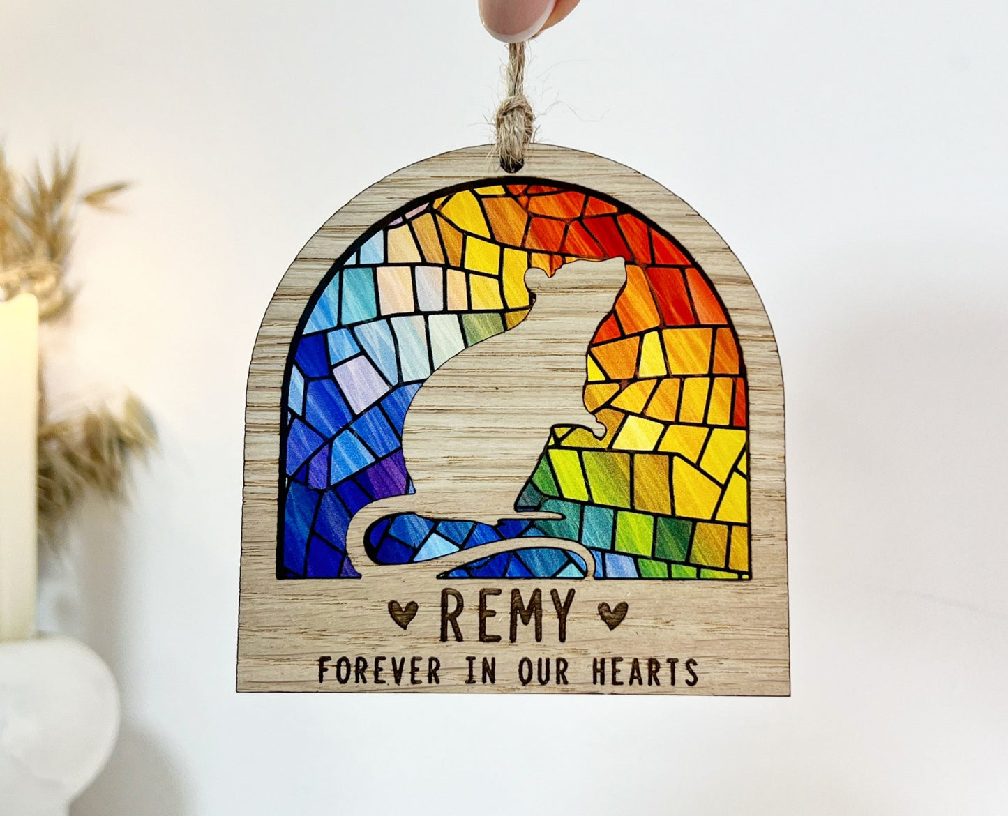 Black Rat Rainbow Bridge Ornament