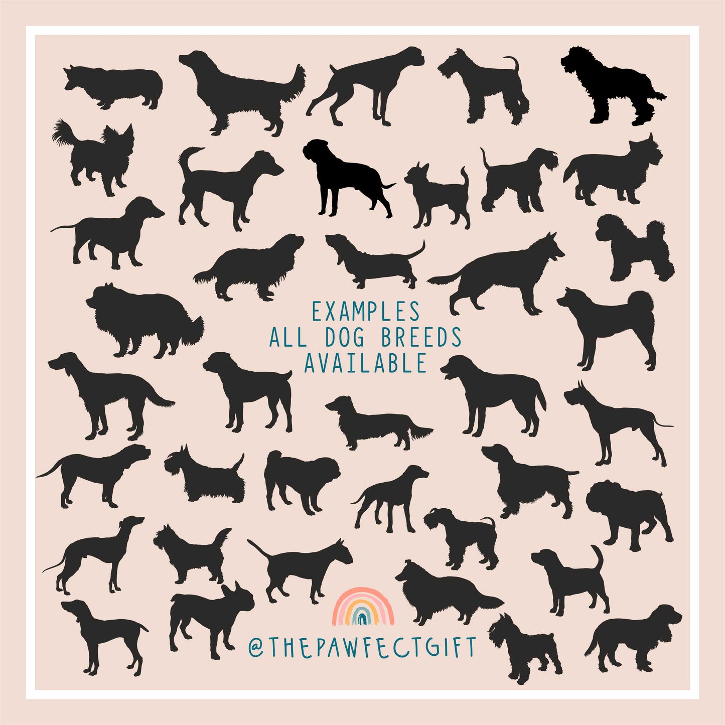 Silhouette dog memorial