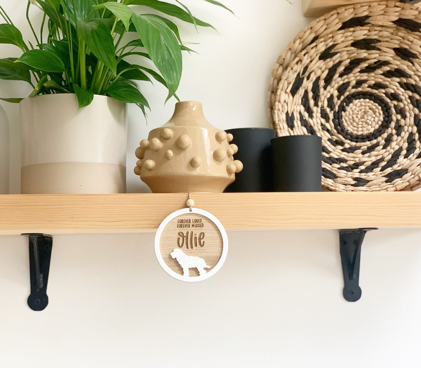 Silhouette dog memorial