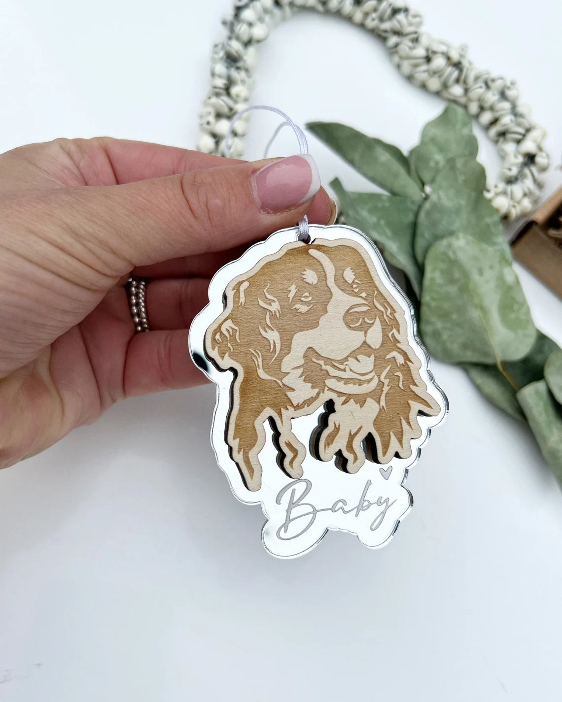 Bernese mountain dog ornament