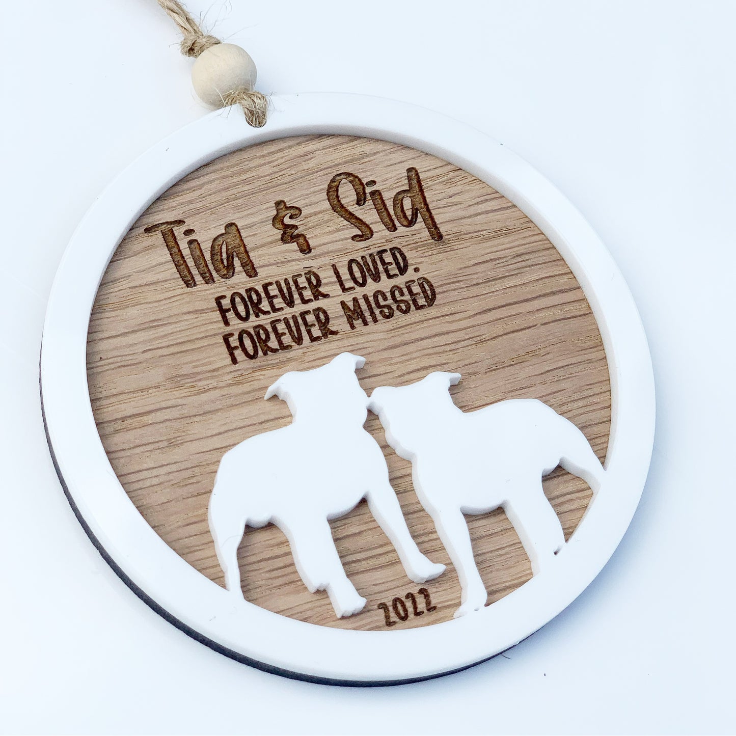 Silhouette dog memorial