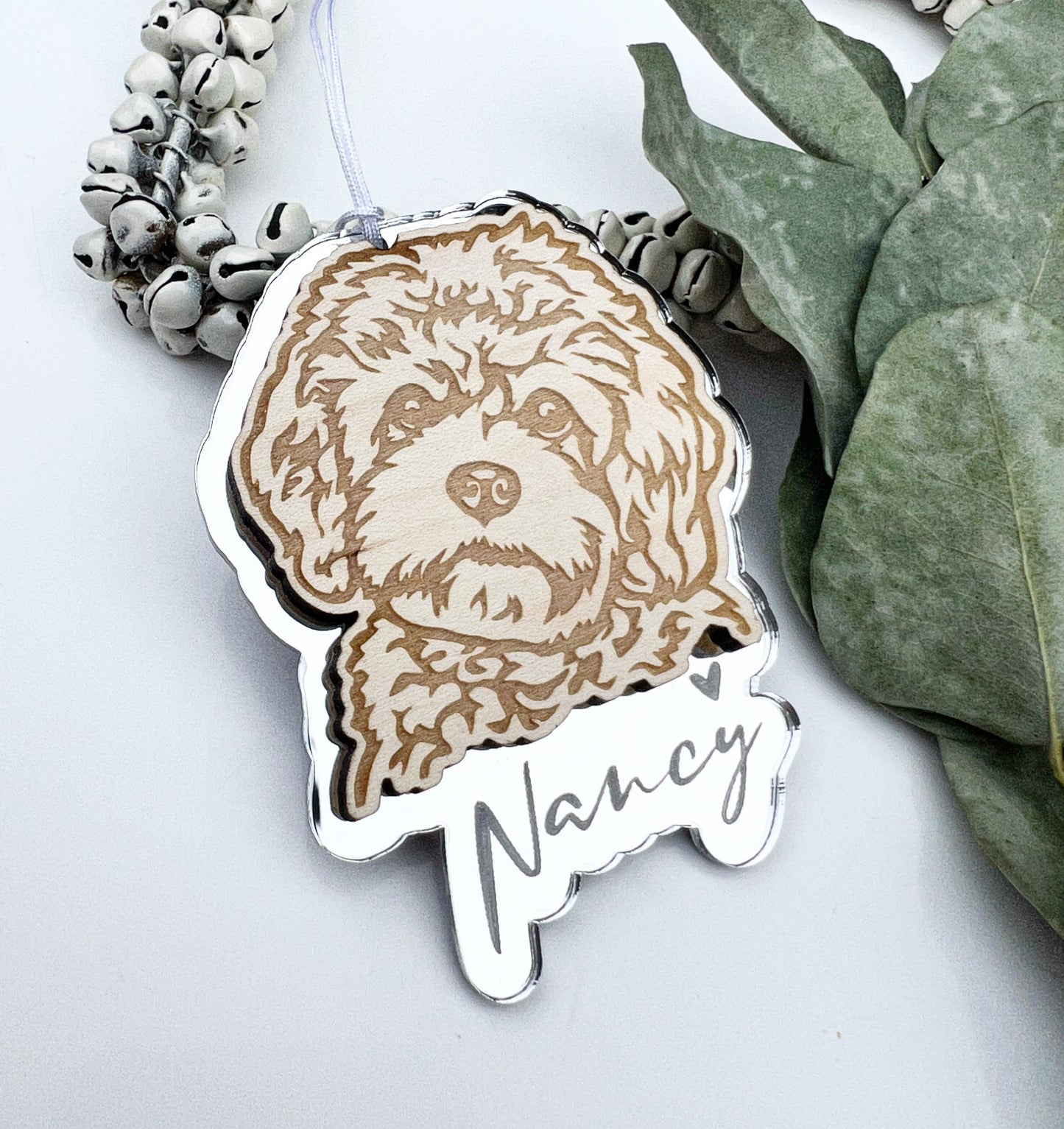 Cavapoo dog ornament