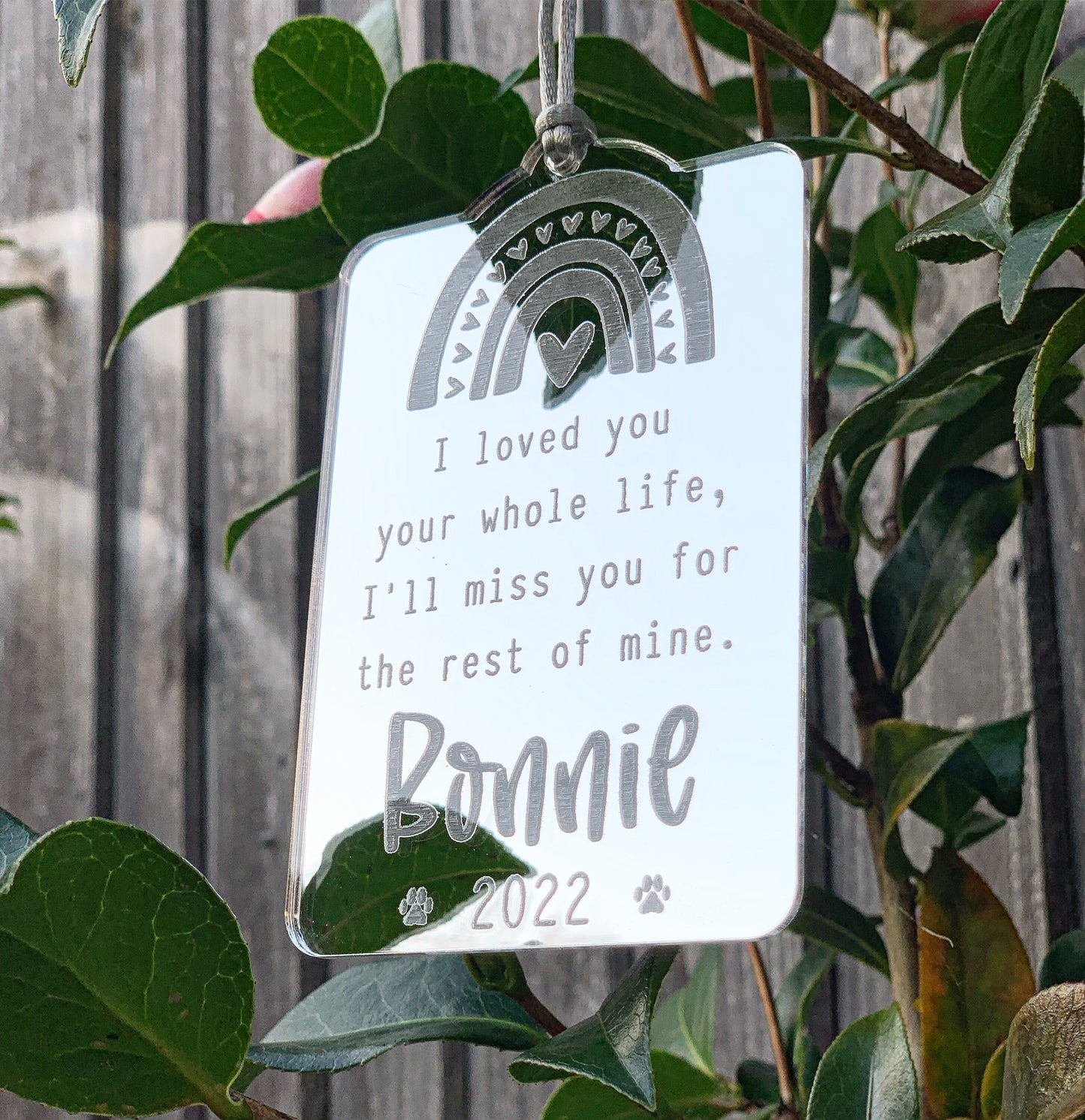 Outdoor Pet Memorial Sign, Rainbow Bridge Gift, Garden Pet Memorial, Cat Memorial Gift, Dog Memorial Gift,  Pet Sympathy Gift,